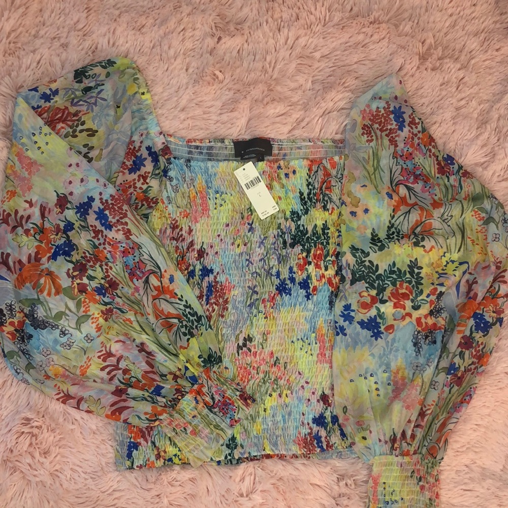 NWT Anthropologie Smocked Top